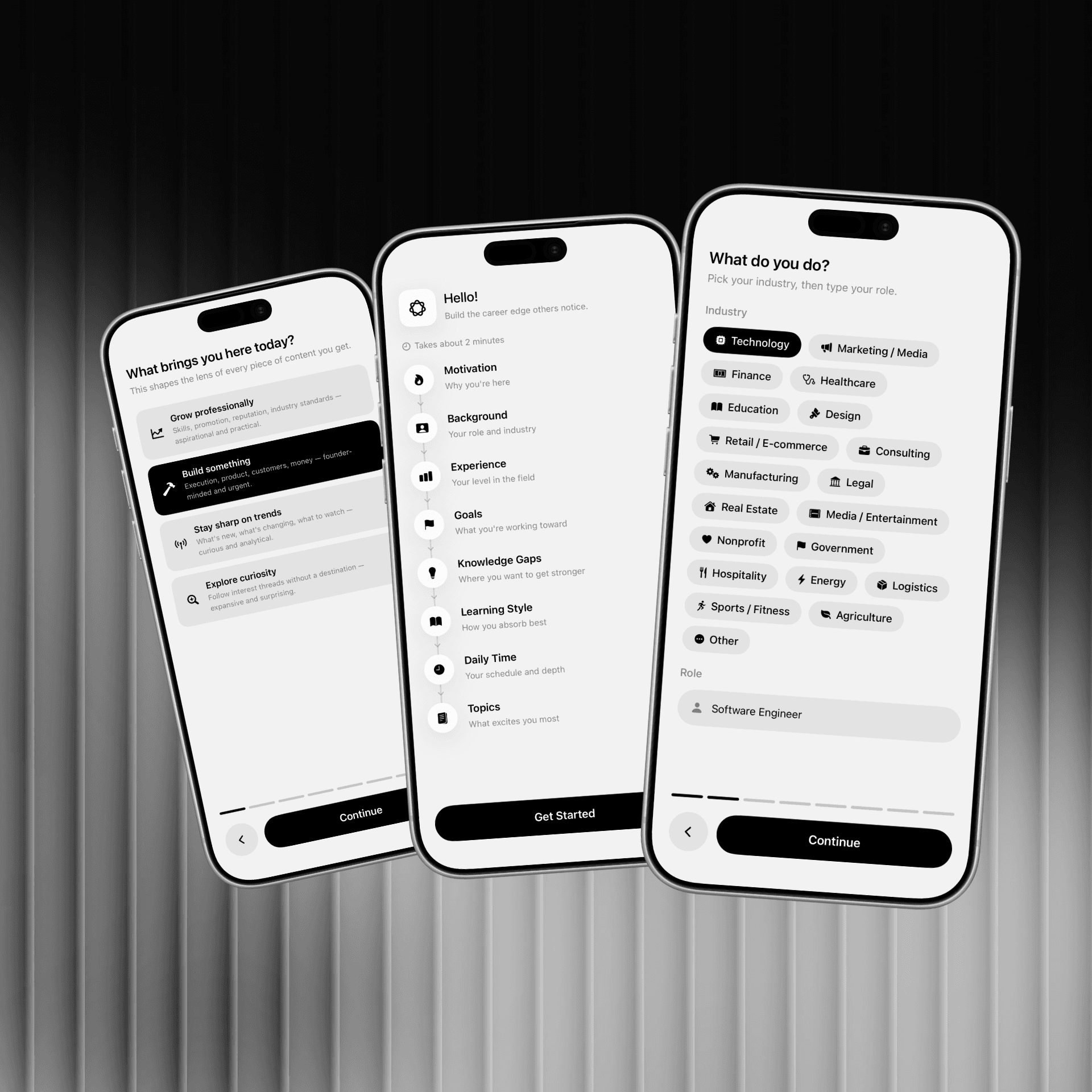 Choose your fields in Yena