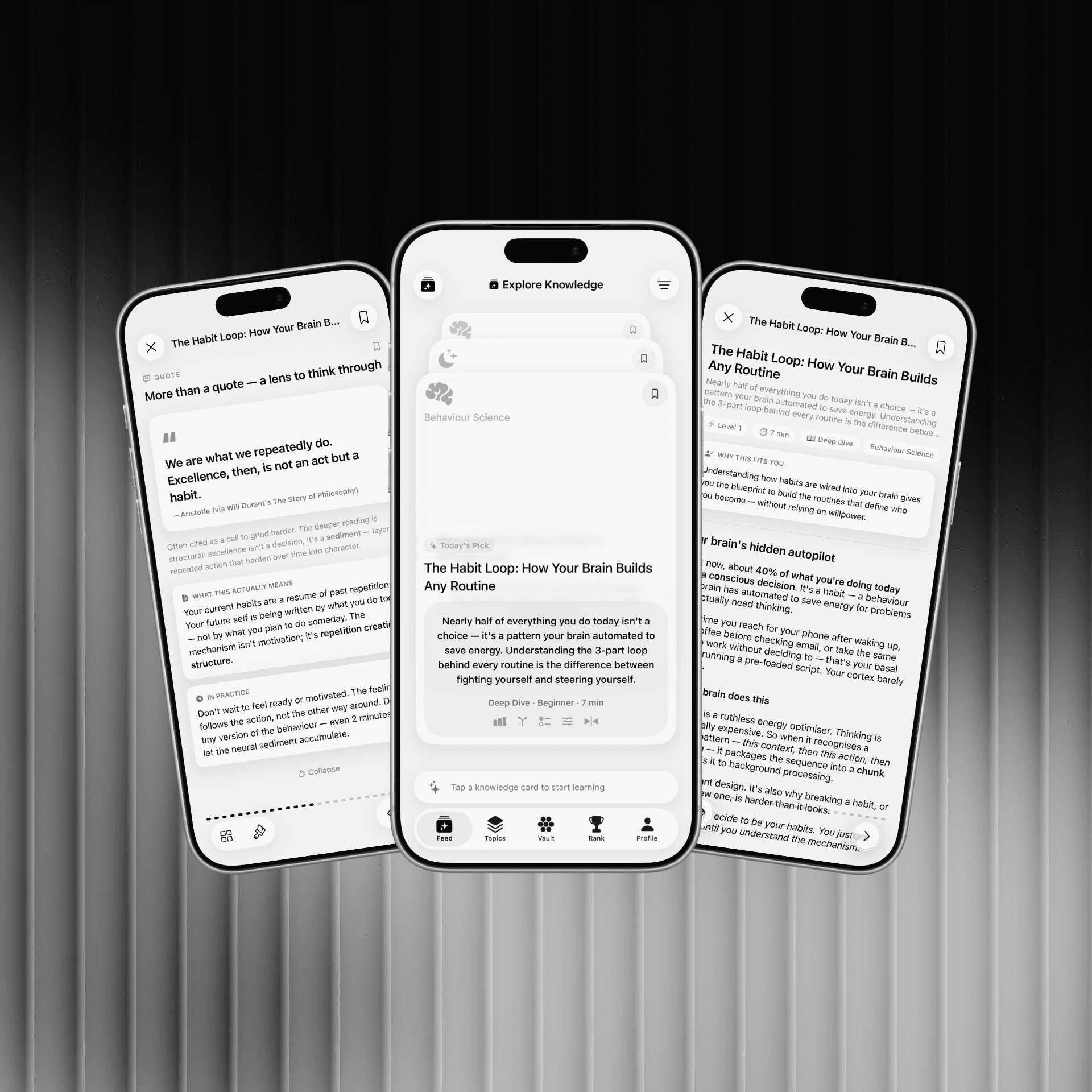 Daily knowledge feed in Yena